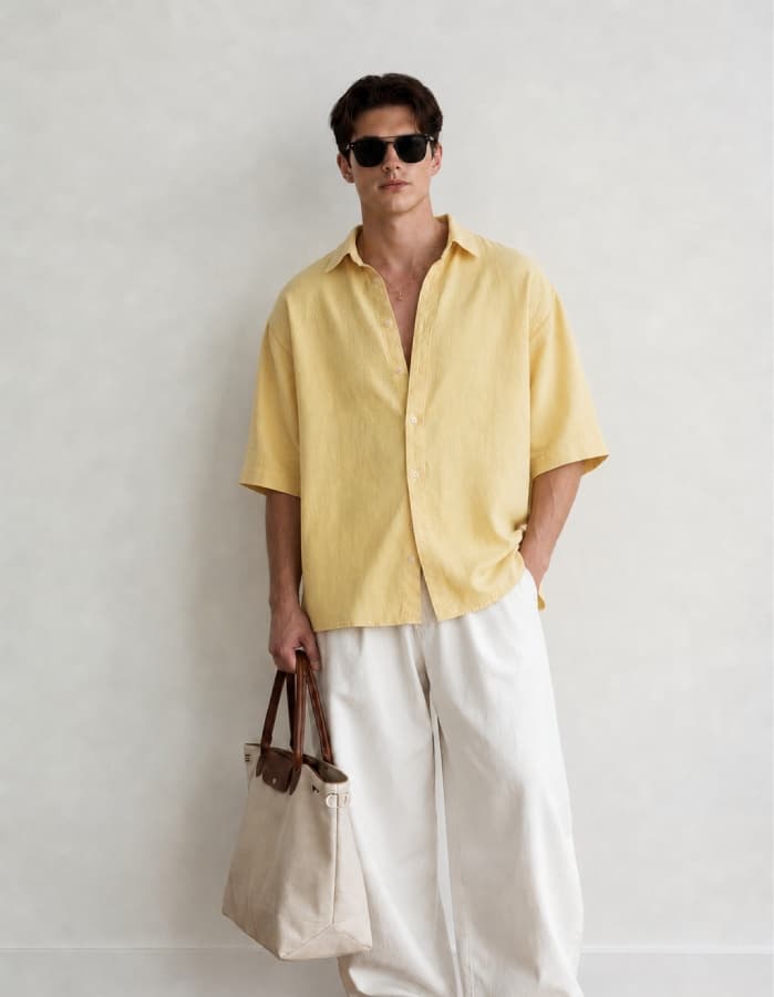 Oversized Linen Shirt
